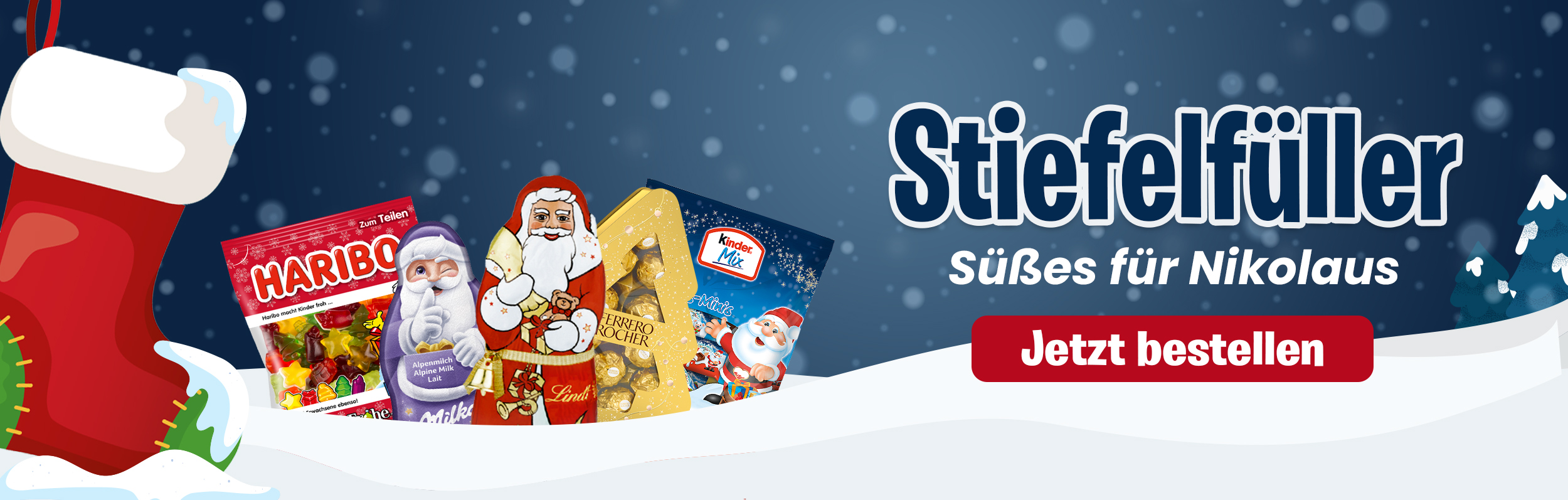 <p>Entdecke unsere leckere Weihnachtssüßigkeiten um Dich oder Andere mit schönen Weihnachtsleckereien zu überraschen.</p>